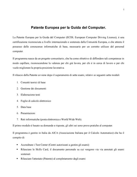 Patente Europea Per La Guida Del Computer La Patente Europea Per La