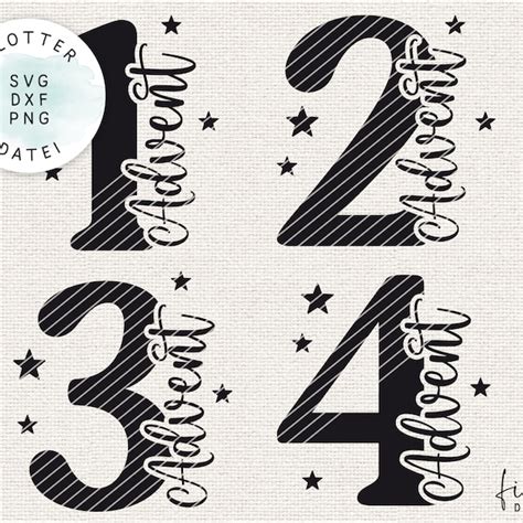 Advent Numbers Etsy