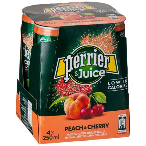 Perrier Peach Cherry 4 X 250ml Shopee Singapore