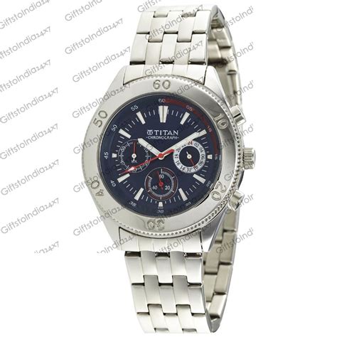 Titan Octane Chronograph Blue Dial Men's Watch - ND9324SM04J