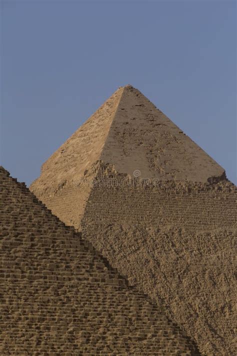 Pir Mide De Khafre Detr S De Gran Pir Mide En Giza Foto De Archivo