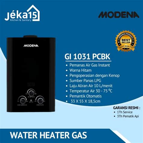 Jual Water Heater Gas Pemanas Air Gas Modena Gi Pcbk