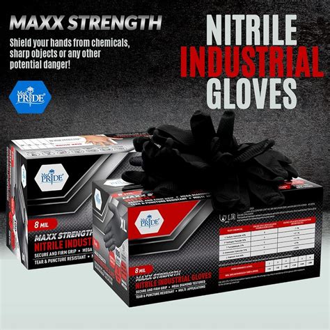 8mm Nitrile Gloves