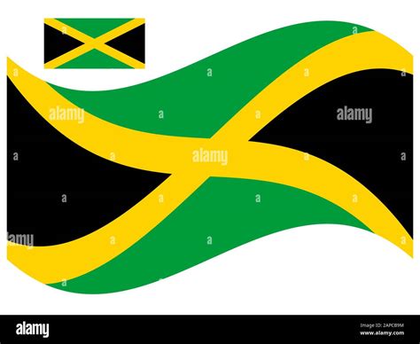 Waving Jamaican Flag Hi Res Stock Photography And Images Alamy