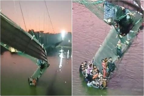 At Least 60 Killed As Suspension Bridge Collapses In India Hundreds