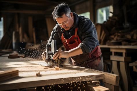 Carpintero Experto En Talleres De Elaboraci N De Ia Generativa Foto