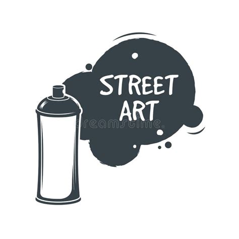 Aerosol Graffiti Paint Spray. Stree Art Concept. Sticker. Vector ...