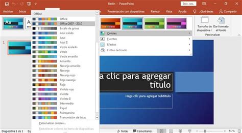 Cómo Personalizar los Colores de Temas de PowerPoint Configura