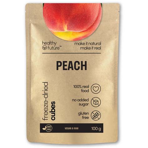 Freeze Dried Peach Cubes Healthy Future