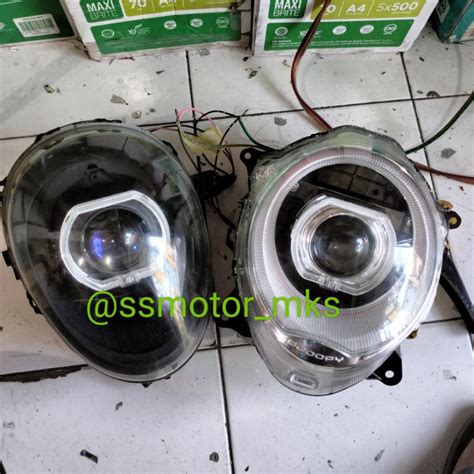 Jual Headlamp Custom Projie Projector Biled Wst Honda Scoopy Fi