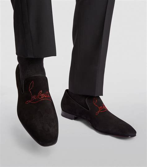 Christian Louboutin Dandelion Suede Logo Loafers Harrods Us