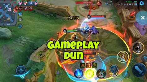 Gameplay Dun Honor Of Kings Hero Global China Server Skill Combo Tank