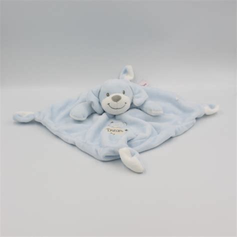 Doudou Plat Chien Bleu Sweet Dream POMMETTE