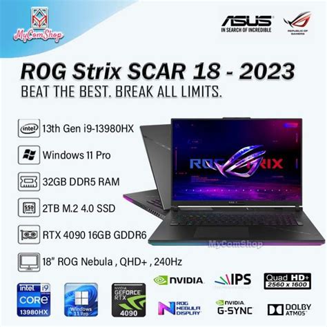 Jual Asus Rog Strix Scar G Jy I Hx Gb Ram Tb Rtx