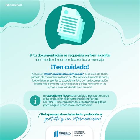 MINTRAB On Twitter MINFIN Nos Informa Para No Caer En Fraudes