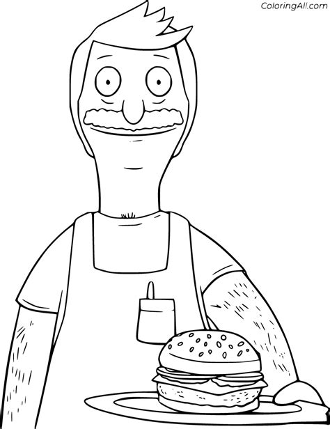 Bob’s Burgers Coloring Pages 30 Free Printables Coloringall