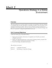 Operations strategy framework Professor Terry Hill from Oxford ...