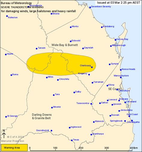 Qld Severe Thunderstorm Warning Large Hail Damaging Winds Heavy Rain