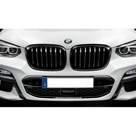 SET DE CALANDRE M PERFORMANCE NOIR BRILLANTE POUR BMW X3 X4 G01 G02