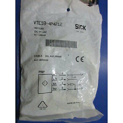 One Brand New Sick Vte P Photoelectric Switch Spot Stock Ebay