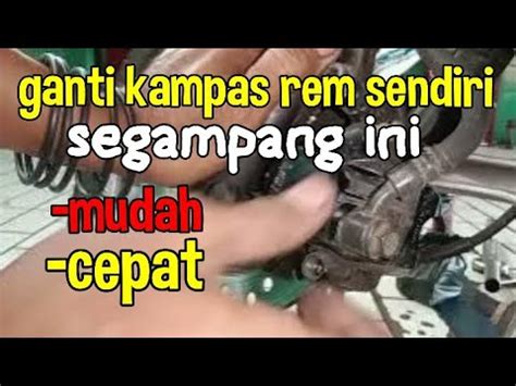 Cara Ganti Kampas Rem Depan Honda Matik Sendiri YouTube