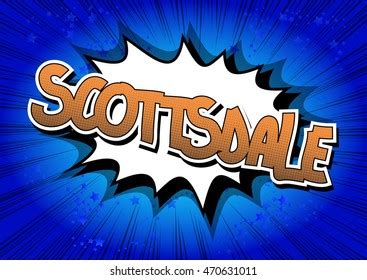 Scottsdale Comic Book Style Word Stock Vector Royalty Free 470631011