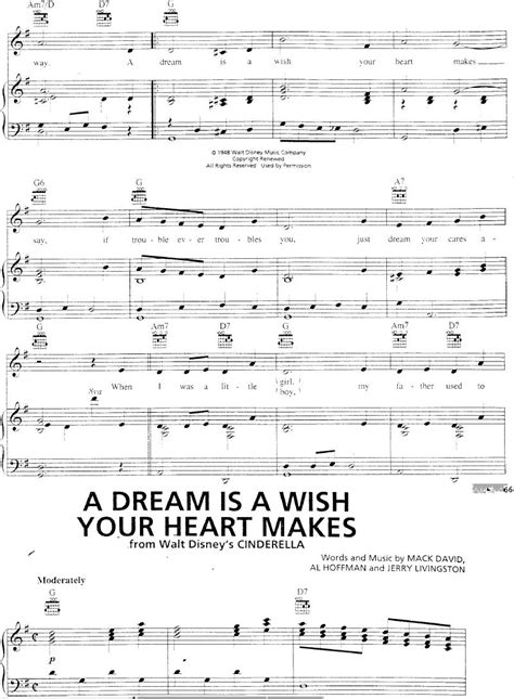 A Dream Is A Wish Your Heart Makes Guitar Chords Dreams Are For Sleep