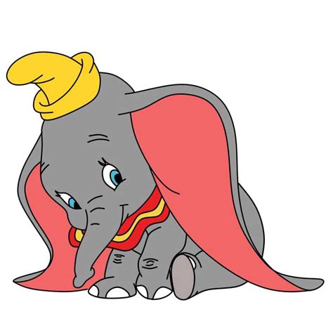 How To Draw Dumbo Step By Step