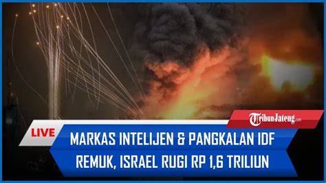 Rudal Iran Hujani Israel Markas Intelijen Pangkalan Idf Remuk