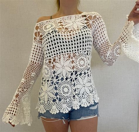 Crochet Dress Crochet Blouse Beach Dress Summer Dress Summer Blouse