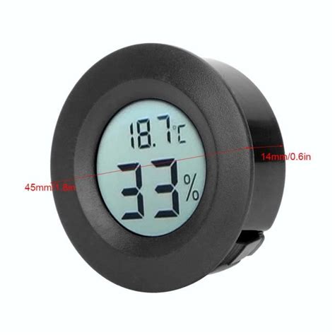 LAN Qiilu Thermomètre Hygromètre Mini thermomètre LCD numérique intégré