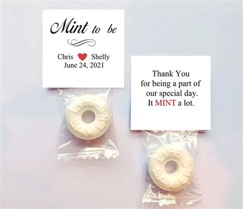 Mint to Be Wedding Favors / Engagement / Wedding / Bridal - Etsy