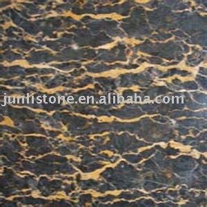 Chinese Portoro Marble Tile And Slab Black Golden Flower Marble Jl