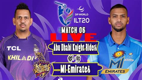 Live Abu Dhabi Knight Riders Vs Mi Emirates Adkrvsmie Th Match