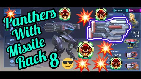 Only Use Panther Challange In Mech Arena Panther With Missile Rack8 In