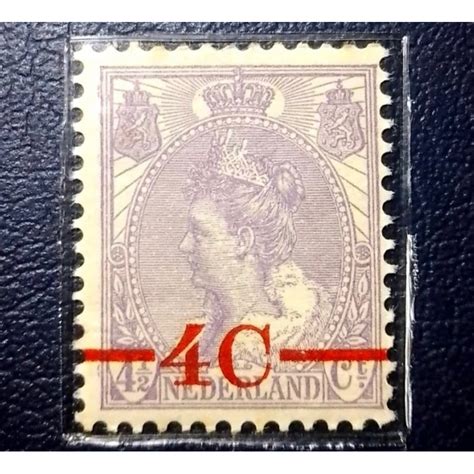 Jual Perangko Langka Nederland Belanda 1901 1906 Ratu Wilhelmina CT 4c