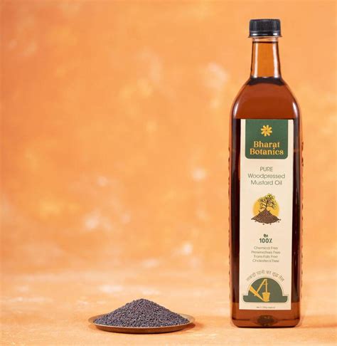 Authentic Cold Wood Pressed Mustard Oil Bharat Botanics