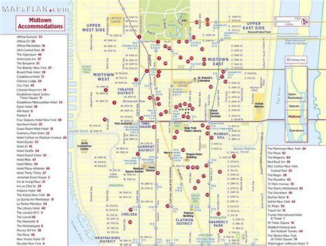 New York Map Midtown