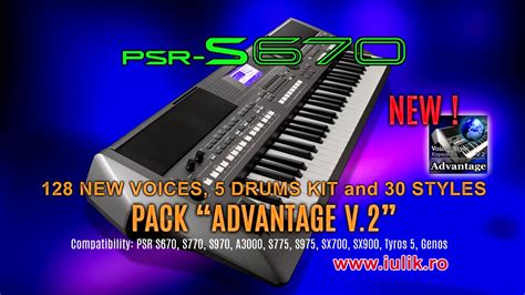 DEMO YAMAHA PSR S670 Si Setul ADVANTAGE YouTube