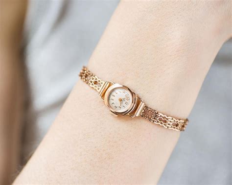 Smallest Women Watch Gold Plated Seagull Vintage T Petite Jewelry