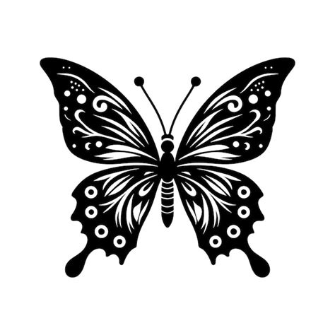 Premium Vector Butterfly Silhouette Illustration Vector