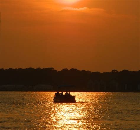 Chincoteague Island Orange Sunset