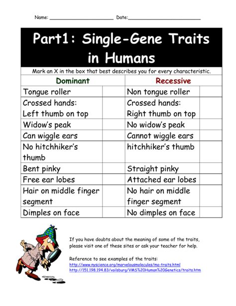 Human Genetic Traits List