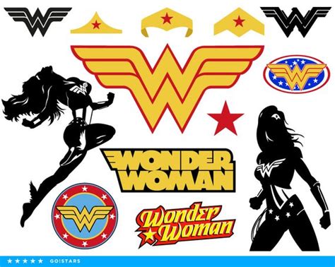 Wonder Woman clipart silhouette – Wonder Woman svg – Woman superhero ...