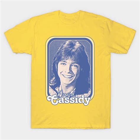 David Cassidy Retro 1970s Aesthetic Fan Design David Cassidy T Shirt Teepublic