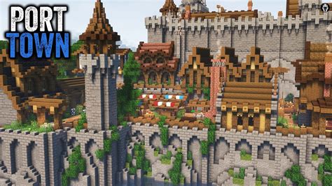 I Built PORT TOWN in Minecraft - YouTube