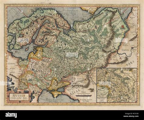 16th Century Map Of Russia Atlas Sive Cosmographicae Meditationes De