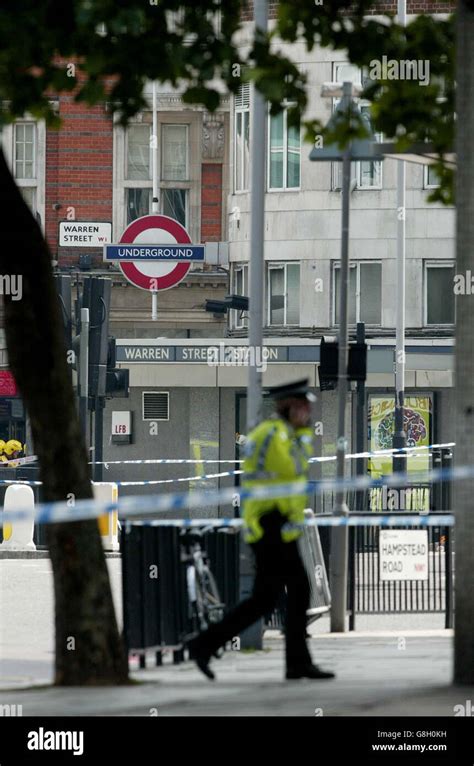 Police Seal Off Area Around Londons Warren Street Tube Station Hi Res