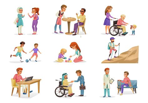 Handicapped Wheelchair And Hearing Impaired Clipart