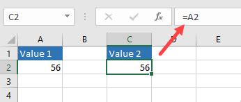 Formula To Copy Cell Value To Another Cell In Excel